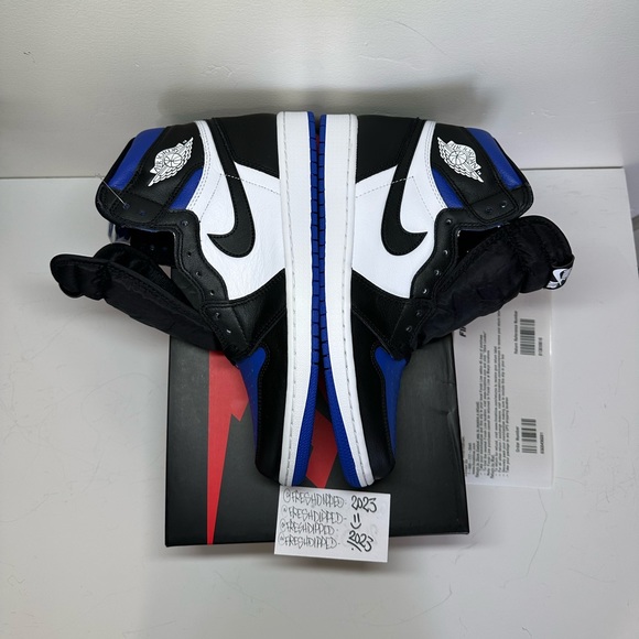 NWT 2020 JORDAN 1 RETRO HIGH ROYAL TOE MENS SZ 10 DEADSTOCK OG ALL - Picture 7 of 16